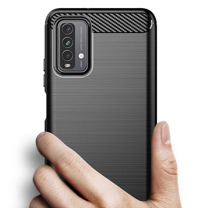 Kuori Xiaomi Redmi 9 Power / 9T:lle, Techsuit, Hiili, Musta
