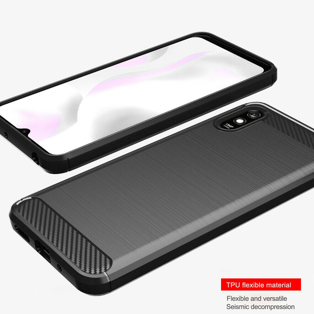 Case for Xiaomi Redmi 9AT / 9A, Techsuit, Carbon, Black