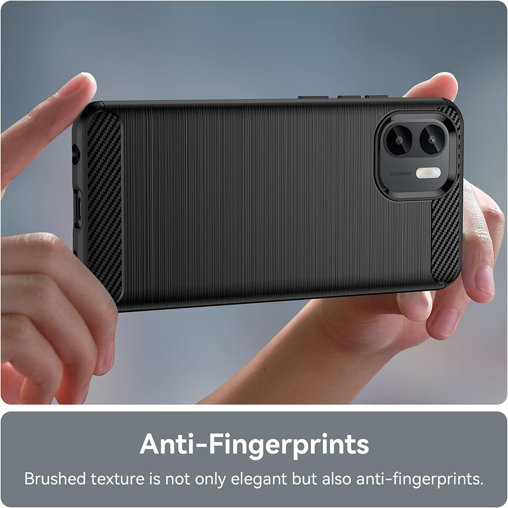 Kuori Xiaomi Redmi A2 / A1:lle, Techsuit, Hiili, Musta