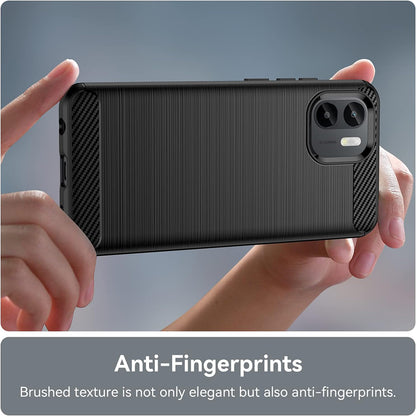 Kuori Xiaomi Redmi A2 / A1:lle, Techsuit, Hiili, Musta