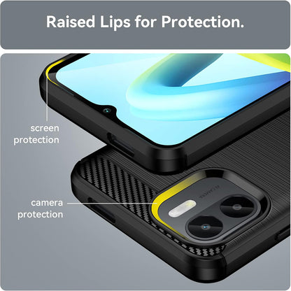 Kuori Xiaomi Redmi A2 / A1:lle, Techsuit, Hiili, Musta
