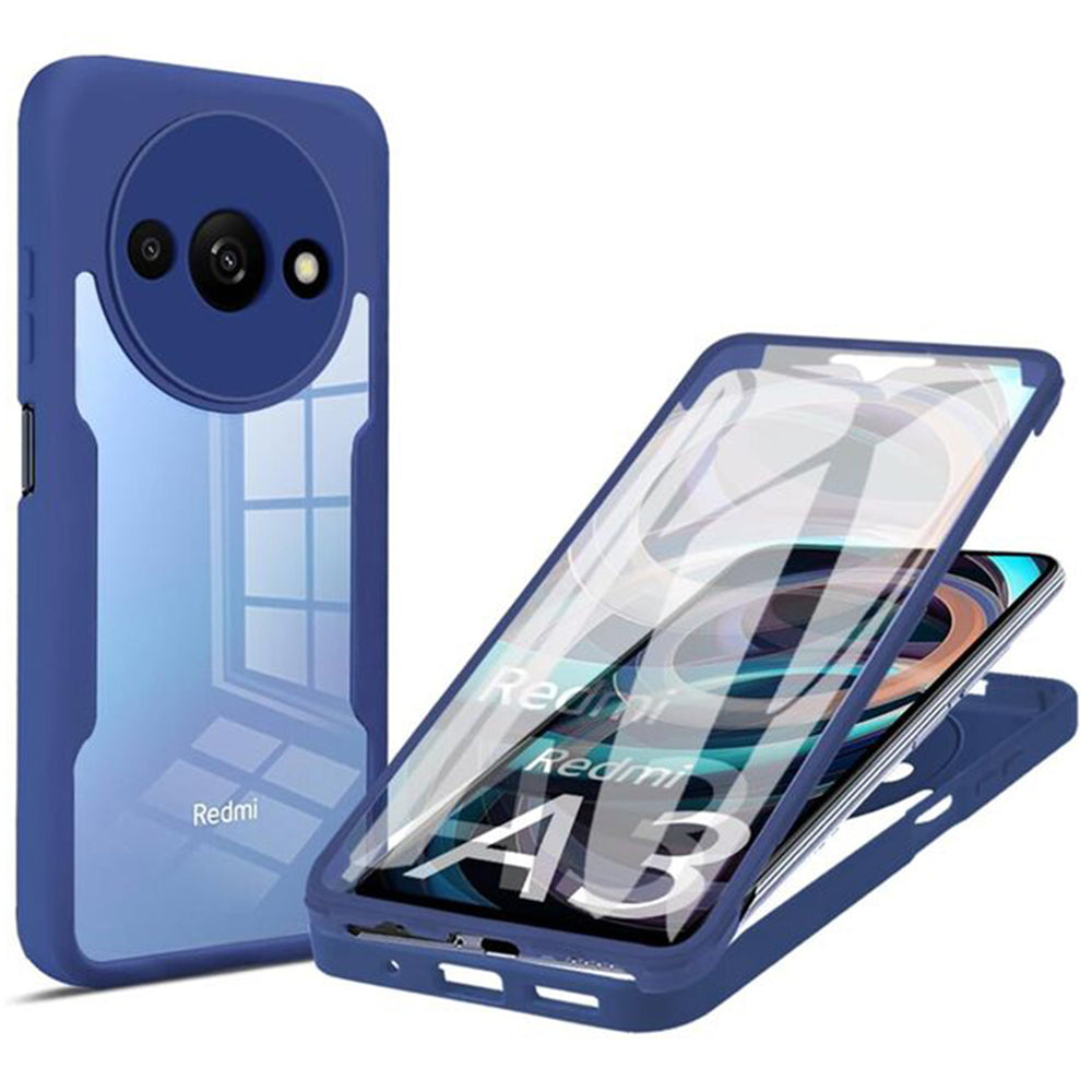 Kuori Xiaomi Redmi A3x / A3:lle, Techsuit, ColorVerse 360, Sininen