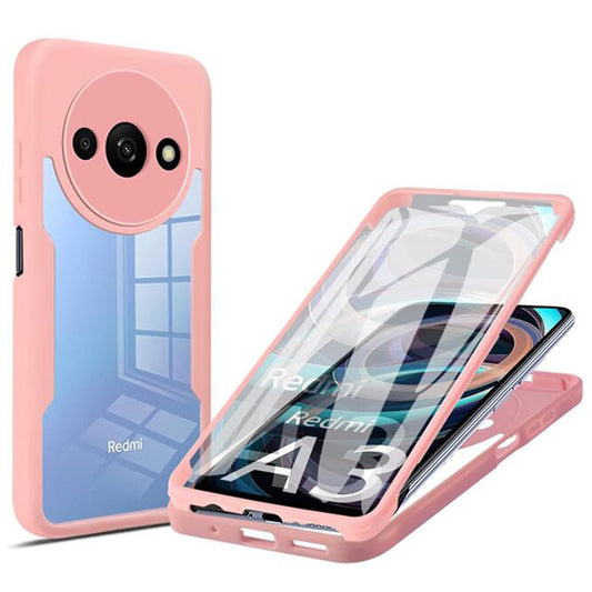 Kuori Xiaomi Redmi A3x / A3:lle, Techsuit, ColorVerse 360, Vaaleanpunainen