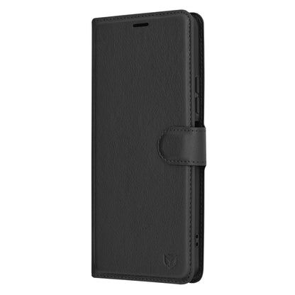 Kuori Xiaomi Redmi A3x / A3:lle, Techsuit, nahkainen folio, musta