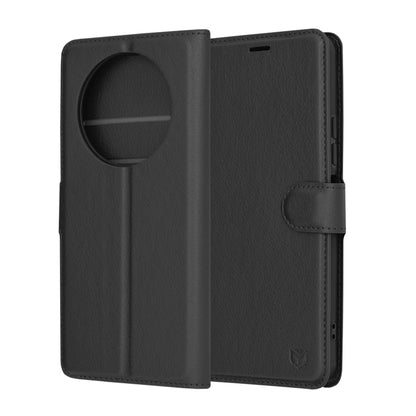 Kuori Xiaomi Redmi A3x / A3:lle, Techsuit, nahkainen folio, musta
