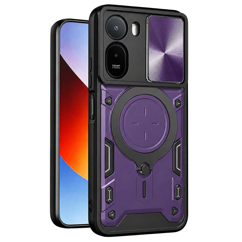 Kuori Xiaomi Redmi A7 Pro 4G:lle, Techsuit, CamGuard Pro, Violetti