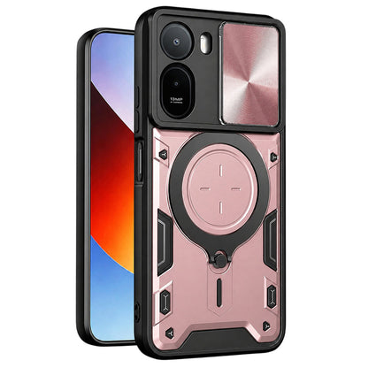 Kuori Xiaomi Redmi A7 Pro 4G:lle, Techsuit, CamGuard Pro, vaaleanpunakultainen