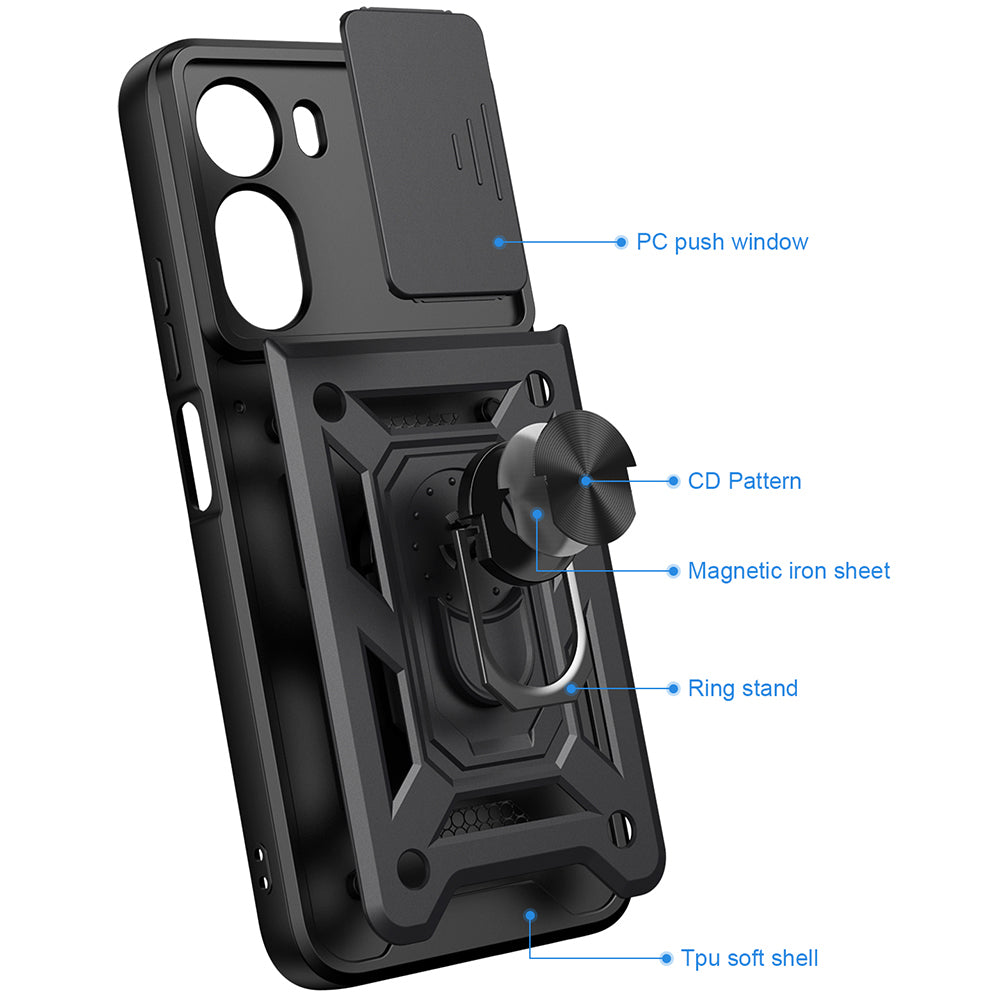 Kuori Xiaomi Redmi A7 Pro 4G:lle, Techsuit, CamShield, vaaleanpunainen kulta