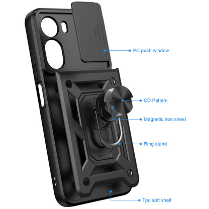 Kuori Xiaomi Redmi A7 Pro 4G:lle, Techsuit, CamShield, vaaleanpunainen kulta