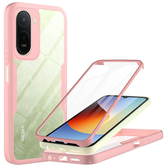 Kuori Xiaomi Redmi A7 Pro 4G:lle, Techsuit, ColorVerse 360, vaaleanpunainen