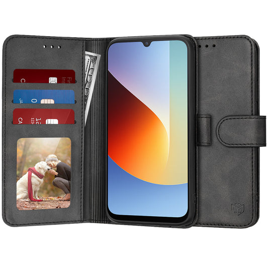 Kuori Xiaomi Redmi A7 Pro 4G:lle, Techsuit, Diary Book, Musta