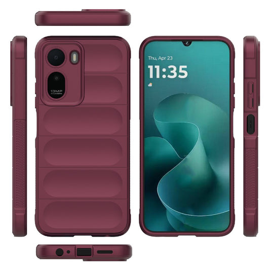 Kuori Xiaomi Redmi A7 Pro 4G:lle, Techsuit, Magic Shield, Viininpunainen