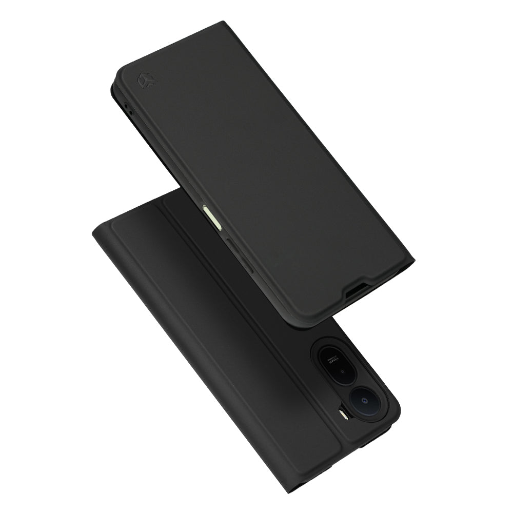 Case for Xiaomi Redmi A7 Pro 4G, Techsuit, Magskin Book, Black