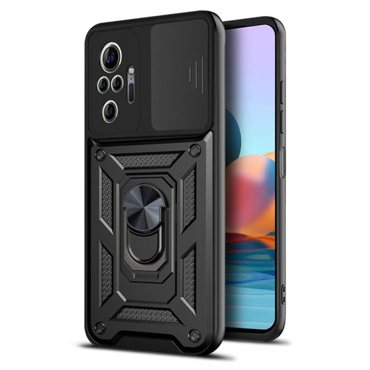 Kuori Xiaomi Redmi Note 10 Pro Max / Note 10 Pro, Techsuit, CamShield, Musta