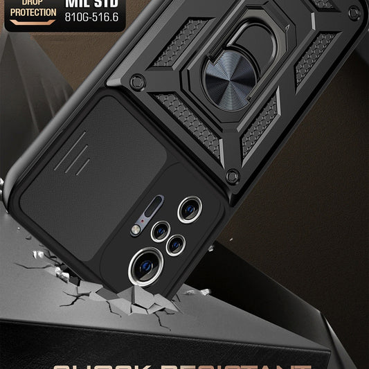 Kuori Xiaomi Redmi Note 10 Pro Max / Note 10 Pro, Techsuit, CamShield, Musta
