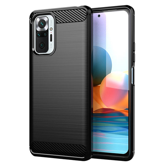 Kuori Xiaomi Redmi Note 10 Pro Max / Note 10 Pro, Techsuit, Hiili, Musta