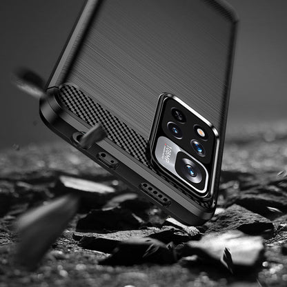 Case for Xiaomi Redmi Note 11 Pro+ 5G, Techsuit, Carbon, Black