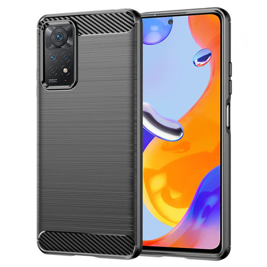 Kuori Xiaomi Redmi Note 12 Pro 4G / Note 11 Pro 5G / Note 11 Pro, Techsuit, Hiili, Musta