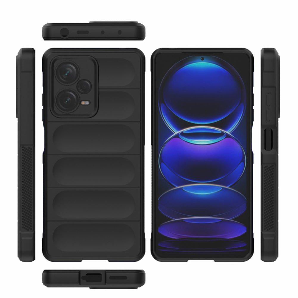 Kuori Xiaomi Redmi Note 12 Pro 5G:lle, Techsuit, Magic Shield, Musta