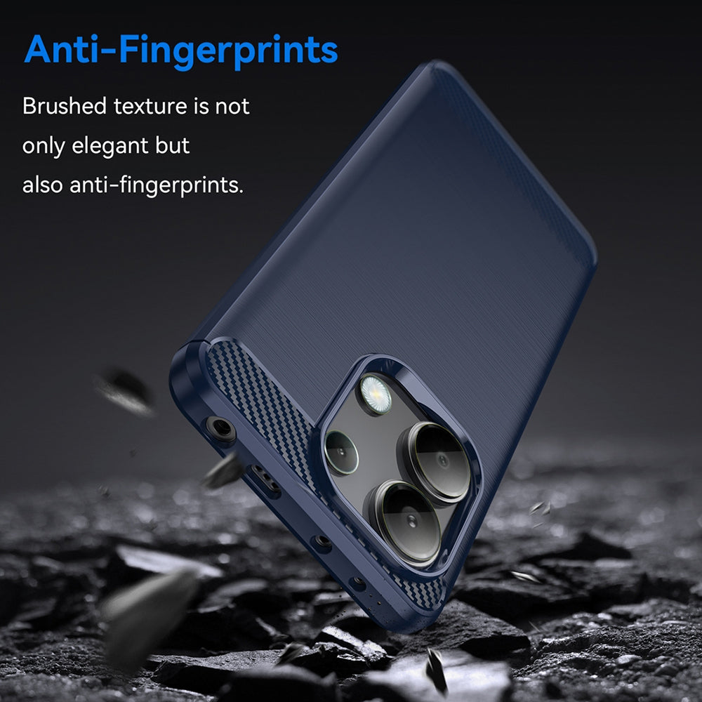Case for Xiaomi Redmi Note 13 4G, Techsuit, Carbon, Blue