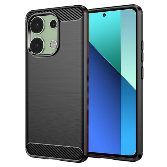 Kuori Xiaomi Redmi Note 13 4G:lle, Techsuit, Hiili, Musta