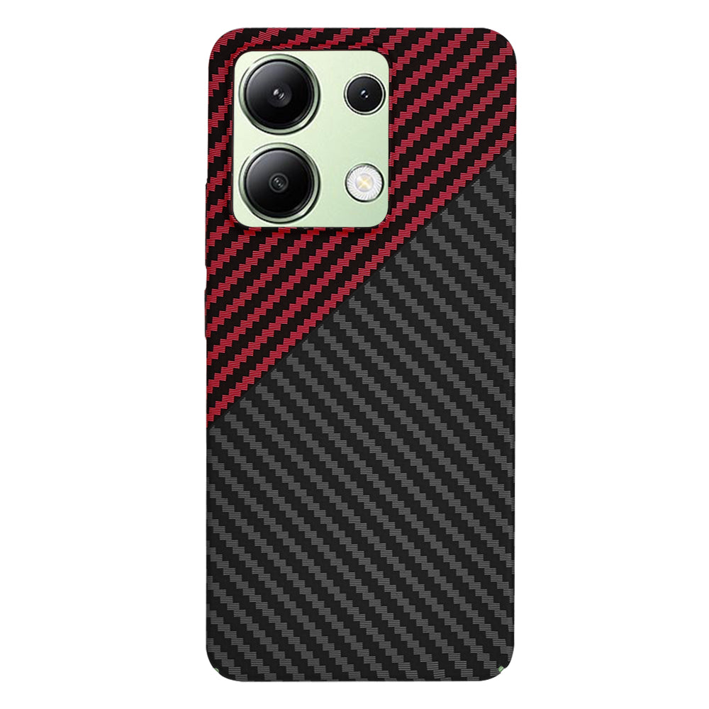 Kuori Xiaomi Redmi Note 13 4G:lle, Techsuit, Carbonite FiberShell, Musta Punainen