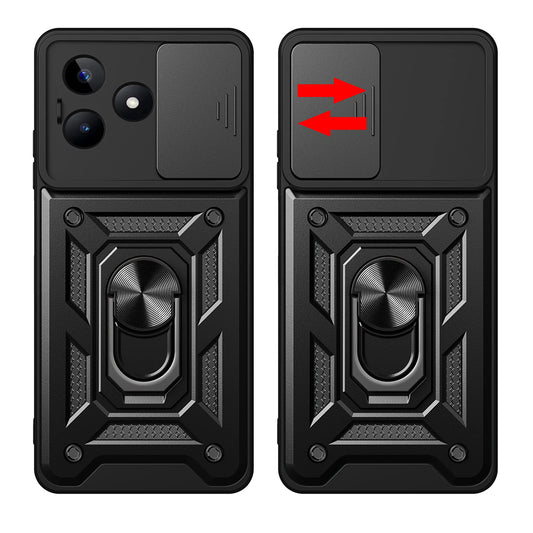 Kuori Xiaomi Redmi Note 13 5G:lle, Techsuit, CamShield, Musta