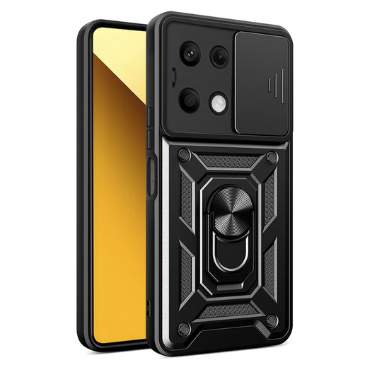 Kuori Xiaomi Redmi Note 13 5G:lle, Techsuit, CamShield, Musta