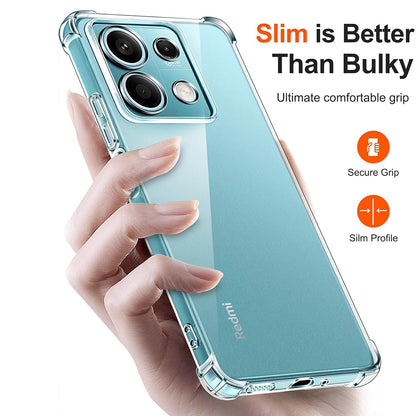Kuori Xiaomi Redmi Note 13 5G:lle, Techsuit, Iskunkestävä Kirkas, Läpinäkyvä