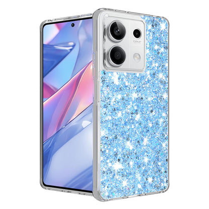 Kuori Xiaomi Redmi Note 13 5G:lle, Techsuit, Kimaltava Glitter, Sininen