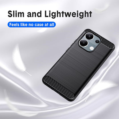 Kuori Xiaomi Redmi Note 13 Pro 4G / Poco M6 Pro 4G:lle, Techsuit, Hiili, Musta