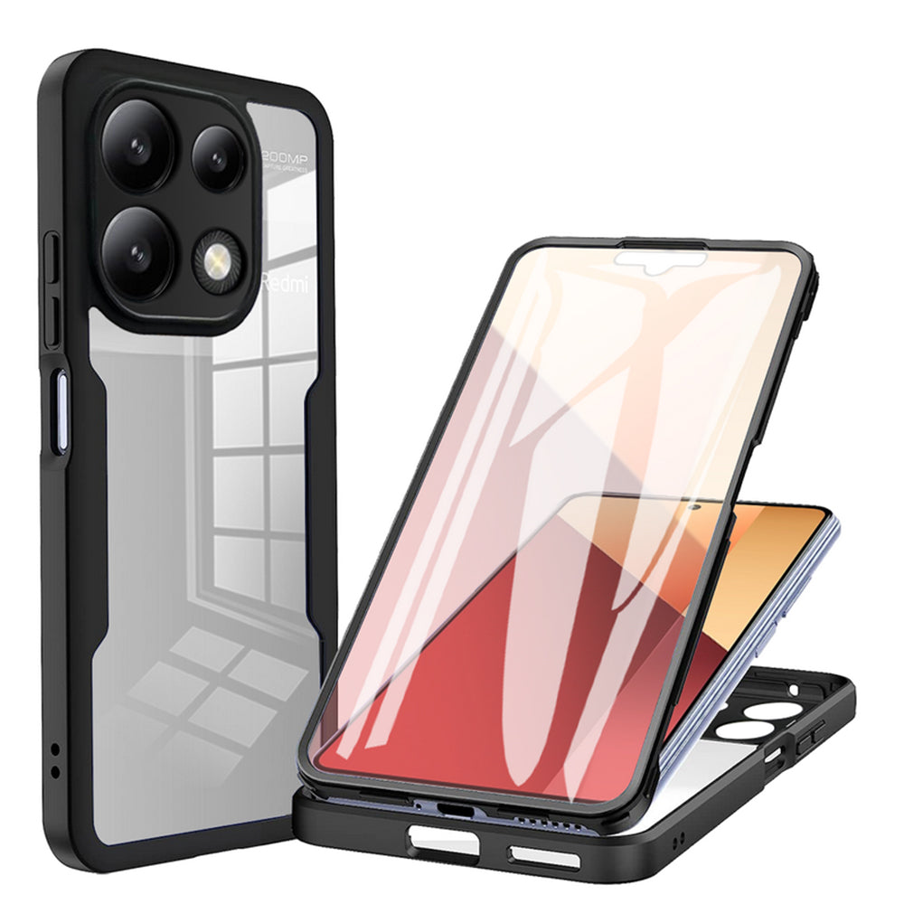 Kuori Xiaomi Redmi Note 13 Pro 4G / Poco M6 Pro 4G:lle, Techsuit, ColorVerse 360, Musta