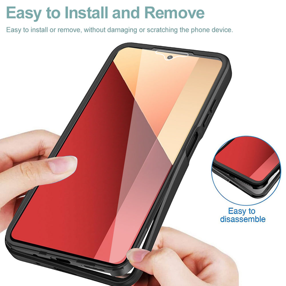 Kuori Xiaomi Redmi Note 13 Pro 4G / Poco M6 Pro 4G:lle, Techsuit, ColorVerse 360, Musta