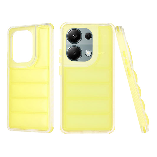 Kuori Xiaomi Redmi Note 13 Pro 4G / Poco M6 Pro 4G:lle, Techsuit, Wave Shield, Keltainen