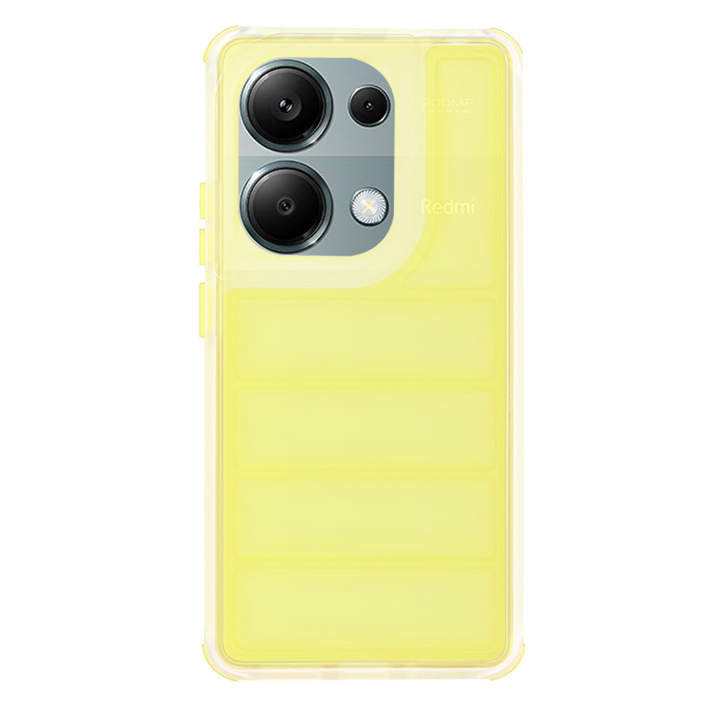 Kuori Xiaomi Redmi Note 13 Pro 4G / Poco M6 Pro 4G:lle, Techsuit, Wave Shield, Keltainen