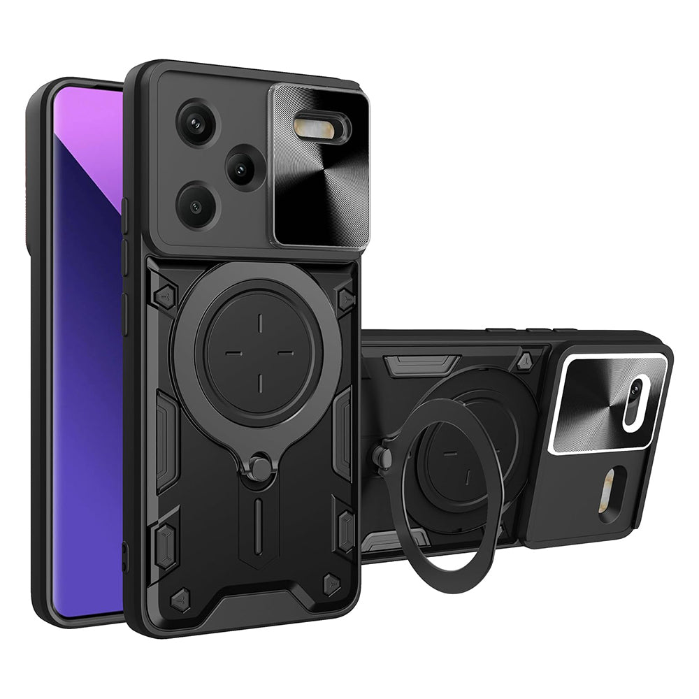 Kuori Xiaomi Redmi Note 13 Pro+:lle, Techsuit, CamGuard Pro, Musta