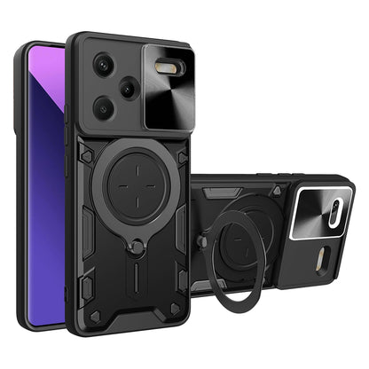 Kuori Xiaomi Redmi Note 13 Pro+:lle, Techsuit, CamGuard Pro, Musta