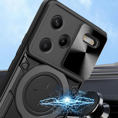 Kuori Xiaomi Redmi Note 13 Pro+:lle, Techsuit, CamGuard Pro, Musta
