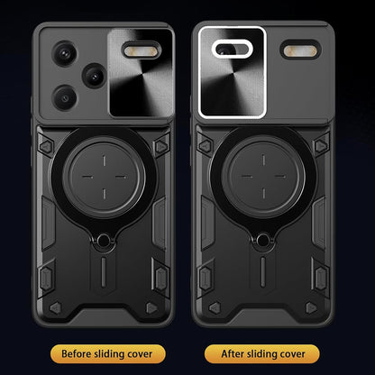 Kuori Xiaomi Redmi Note 13 Pro+:lle, Techsuit, CamGuard Pro, Musta