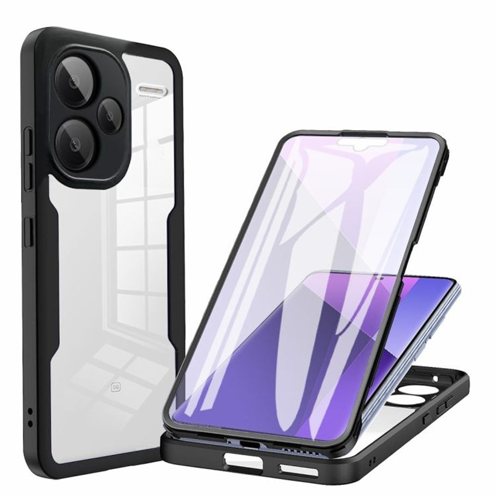 Kuori Xiaomi Redmi Note 13 Pro+:lle, Techsuit, ColorVerse 360, Musta