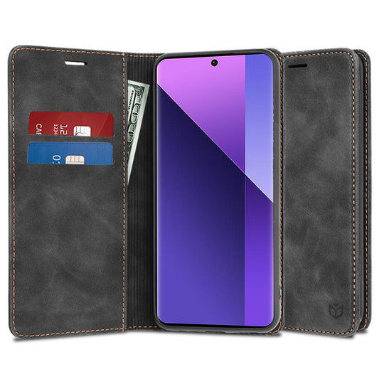 Kuori Xiaomi Redmi Note 13 Pro+:lle, Techsuit, Confy, Musta