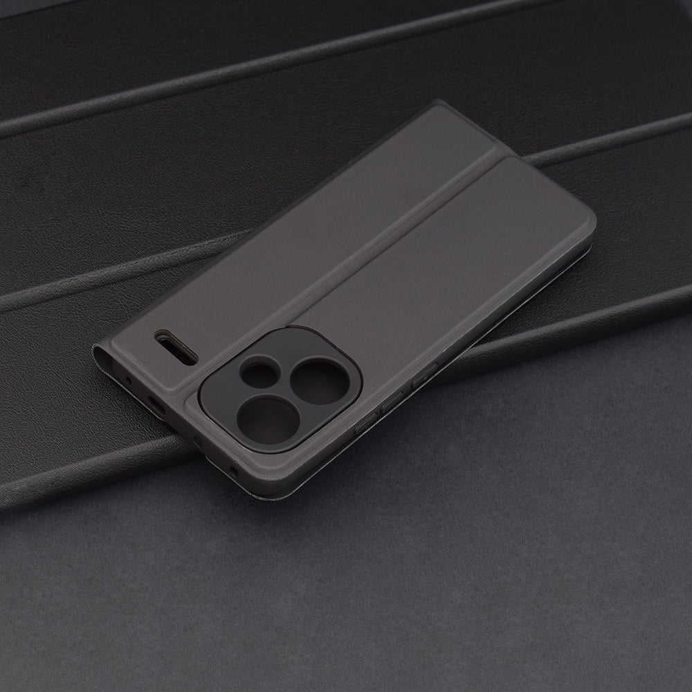 Kuori Xiaomi Redmi Note 13 Pro+:lle, Techsuit, Magskin Book, Musta