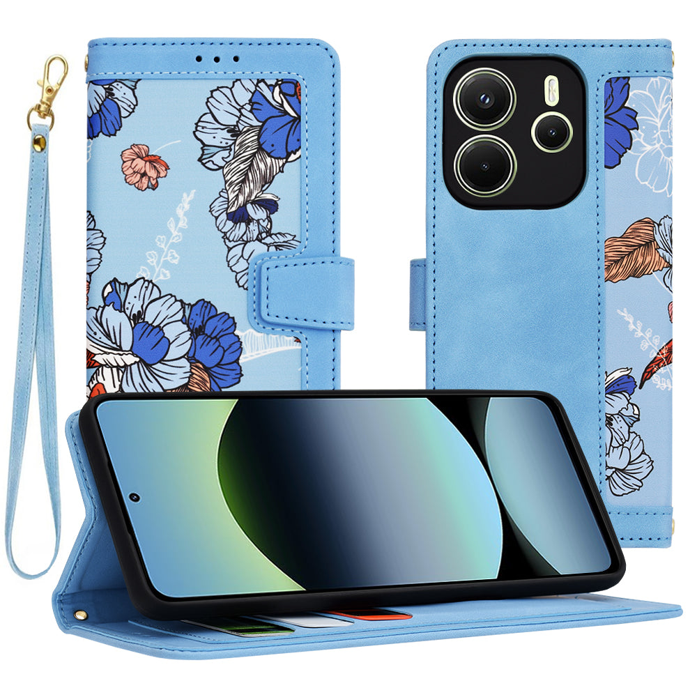 Kuori Xiaomi Redmi Note 14 4G:lle (Alueellinen), Techsuit, FlipCraft, Sininen