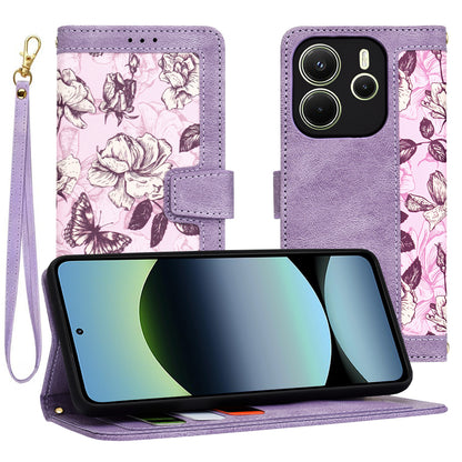 Kuori Xiaomi Redmi Note 14 4G:lle (Alueellinen), Techsuit, FlipCraft, Violetti