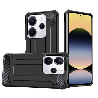 Case for Xiaomi Redmi Note 14 4G (Regional), Techsuit, Hybrid Armor, Black