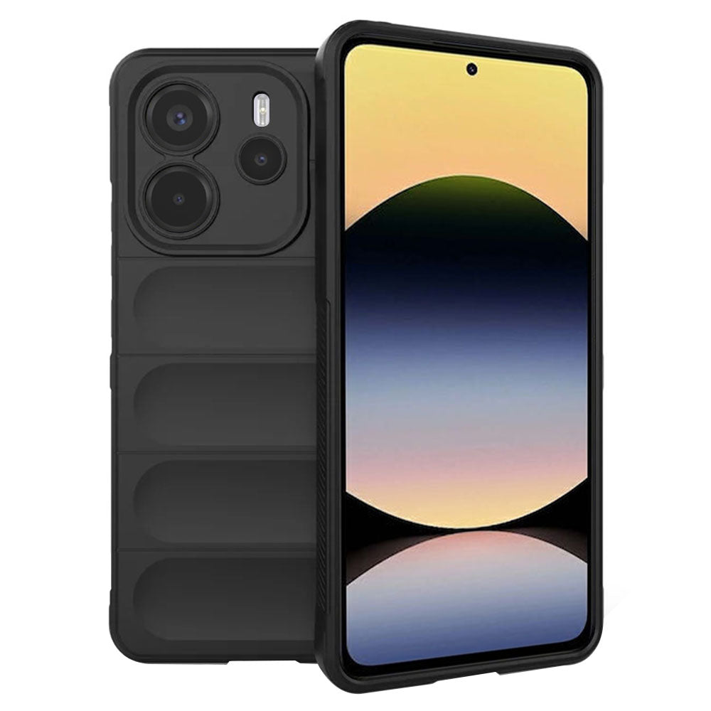 Kuori Xiaomi Redmi Note 14 4G:lle (Alueellinen), Techsuit, Magic Shield, Musta