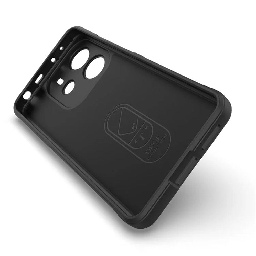 Kuori Xiaomi Redmi Note 14 4G:lle (Alueellinen), Techsuit, Magic Shield, Musta