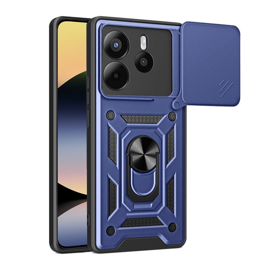Kuori Xiaomi Redmi Note 14 4G:lle (Standard), Techsuit, CamShield, Sininen