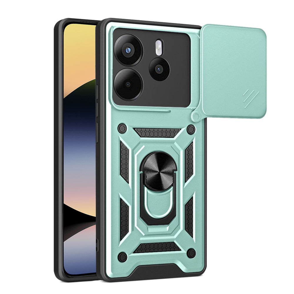 Kuori Xiaomi Redmi Note 14 4G:lle (Standard), Techsuit, CamShield, Vihreä