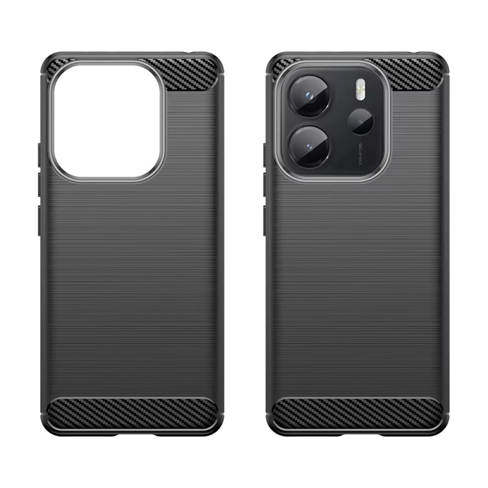 Case for Xiaomi Redmi Note 14 4G (Standard), Techsuit, Carbon, Black